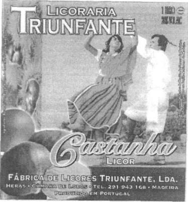Sinal da marca LICORARIA TRIUNFANTE CASTANHA