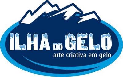Sinal da marca ILHA DO GELO - ARTE CRIATIVA EM GELO