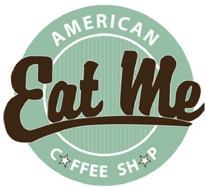 Sinal da marca EAT ME AMERICAN COFFEE SHOP
