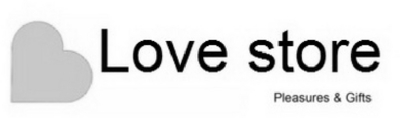 Sinal da marca LOVE STORE, PLEASURES & GIFTS