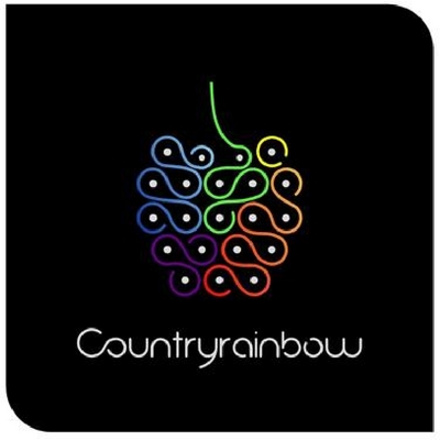 Sinal da marca COUNTRYRAINBOW