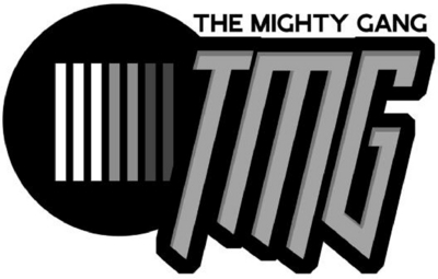 Sinal da marca TMG THE MIGHTY GANG