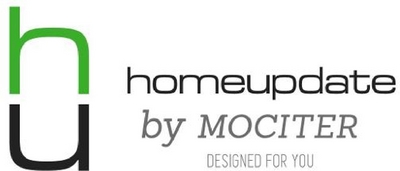 Sinal da marca HU, HOMEUPDATE, BY MOCITER, DESIGNED FOR YOU