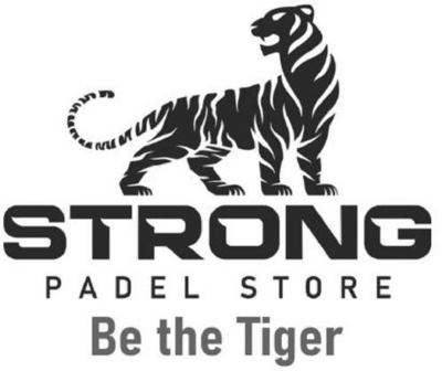 Sinal da marca STRONG PADEL STORE BE THE TIGER