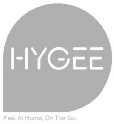 Sinal da marca HYGEE FEEL AT HOME, ON THE GO.